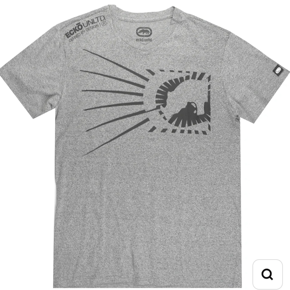 Ecko Unlimited Men's Heather Gray Graphic Tee